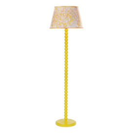 Dar Lighting Spool Floor Lamp Base Only In Yellow Finish