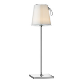 Dar Lighting Egor Colour Changing LED Table Lamp In Polished Chrome Finish