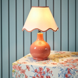 Laura Ashley Bramhope Table Lamp In Terracotta Ceramic With Shade LA3756403-Q