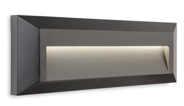 Firstlight 2812GP Shine LED Outdoor Step Light in Graphite IP65