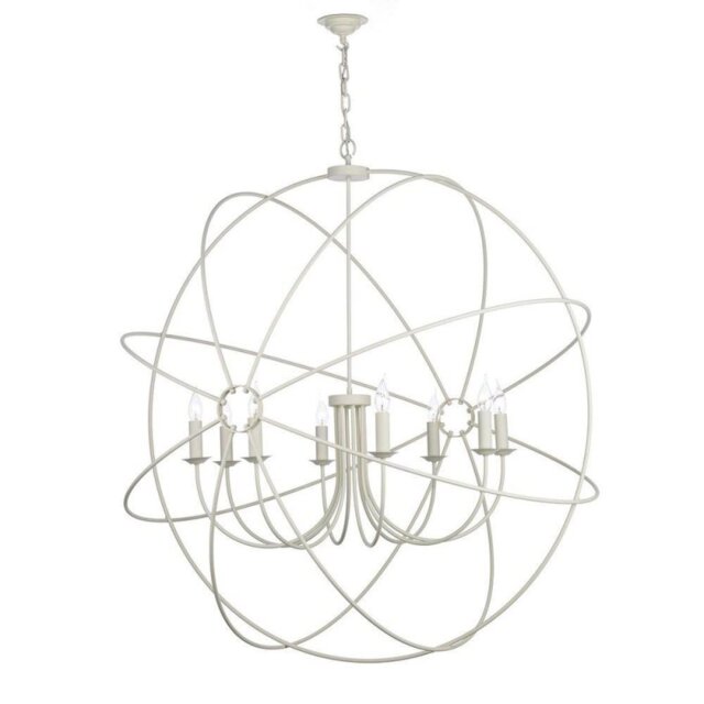 David Hunt Lighting ORB0899-04-C02 Orb 8 Light Ceiling Pendant in Cream