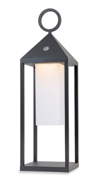 Firstlight 3858GP Aruba LED Outdoor Table And Floor Lantern In Graphite IP54