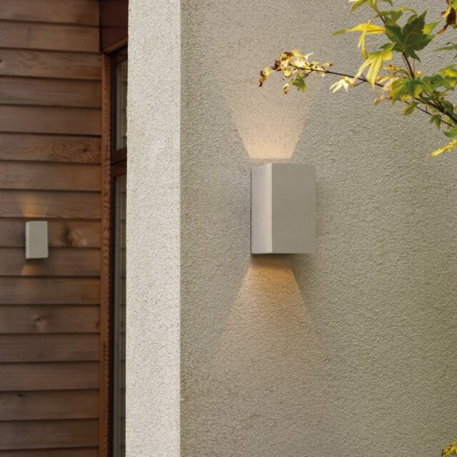Astro 1298020 Oslo Exterior LED Wall Light In Matt Concrete
