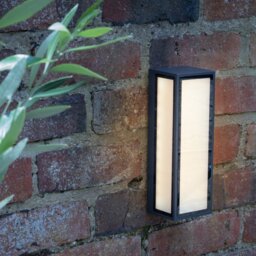 Dar ARH2139 Arham 1 Light Outdoor Wall Light In Grey With Frosted Glass