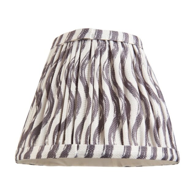 Endon 112924 Ripple Tapered Lamp Shade 16 cm In Pearl Grey Finish