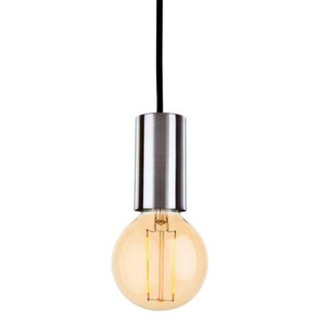 Firstlight 5927BS Berkeley 1 Light LED Ceiling Pendant Light In Brushed Steel