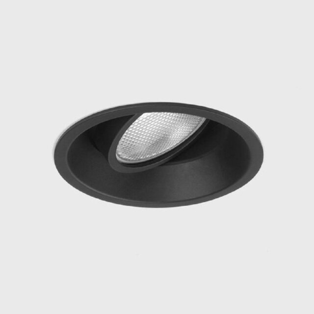 Astro 1249016 Minima One Light Adjustable Round LED Downlight In Matt Black