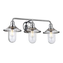 Quintiesse QN-RIGBY3-BATH-PC Rigby 3 Light Bathroom Wall Light In Polished Chrome Finish IP44