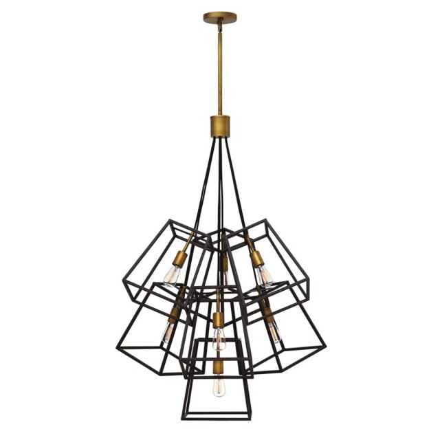 HK-FULTON-7P Fulton 7 Light Chandelier Ceiling Light In Bronze