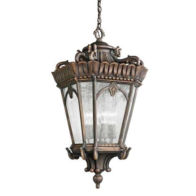 Elstead KL-TOURNAI8-M Tournai 1 Light Medium Chain Lantern Ceiling Light In Londonderry