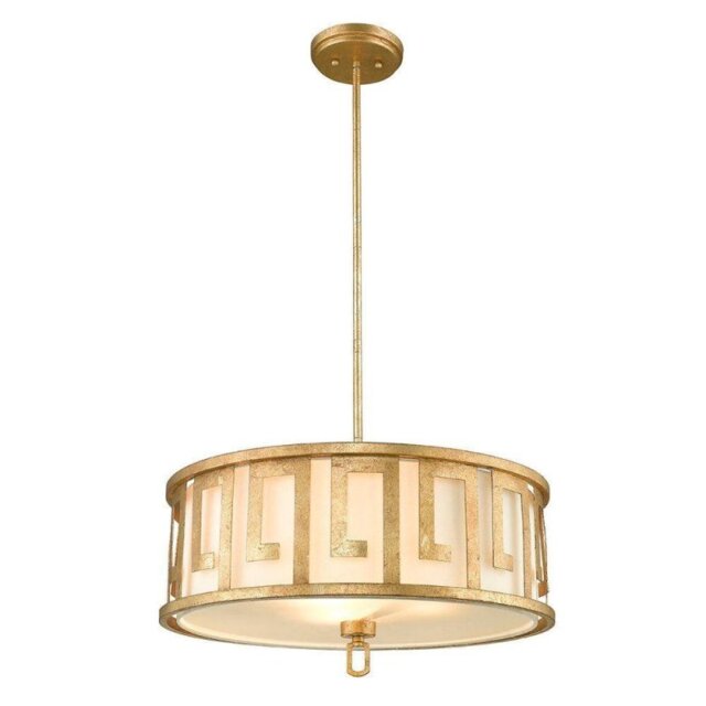 GN/LEMURIA/P/L Lemuria 3 Light Duo Mount Large Pendant In Gold - Dia: 546mm