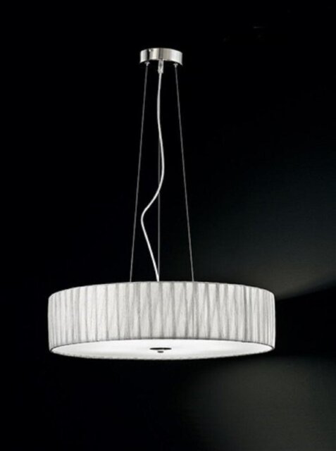 Franklite FL2284/5 Large Satin Nickel and Silver Ceiling Pendant