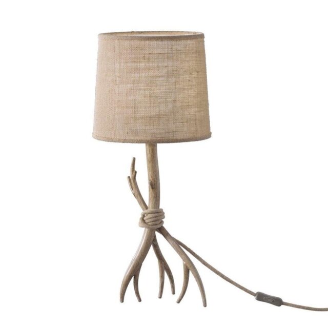 Mantra M6181 Sabina 1 Light Table Lamp In Imitation Wood