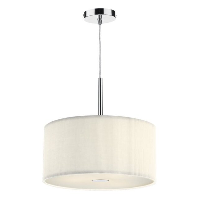 Dar ZAR1033 Zaragoza Small Cream Ceiling Pendant