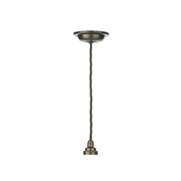 David Hunt Lighting DUX6575+VID8624 Duxford 1 Light Ceiling Pendant In Bronze With Green Glass Shade