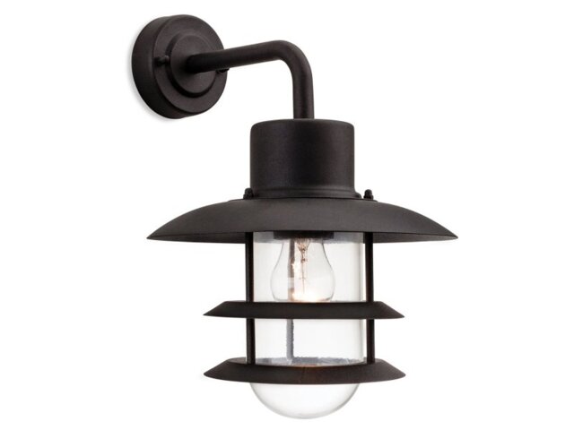 Firstlight 4908BK Austin One Light Outside Wall Lantern Light In Black
