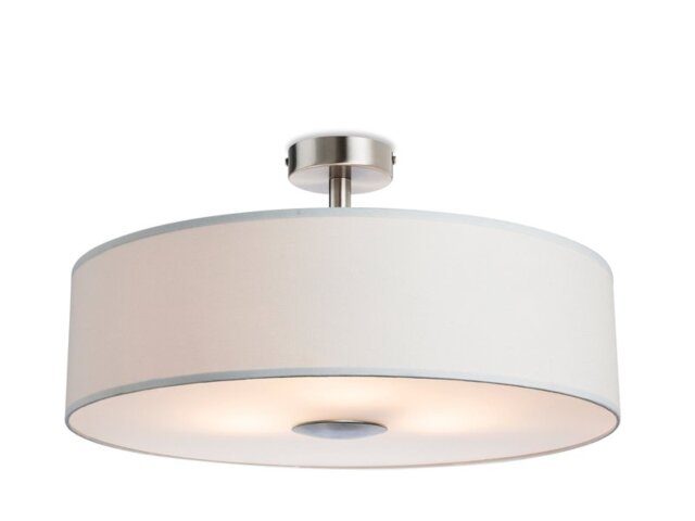 Firstlight 4887CR Madison Three Light Semi Flush Ceiling Light In Cream