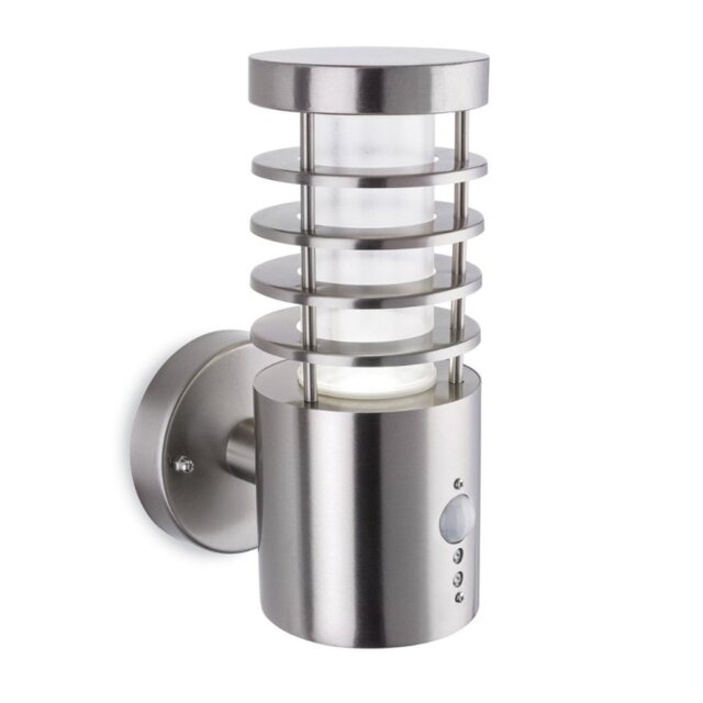 Firstlight 2828ST PIR Tamar LED Outdoor Wall Light In Stainless Steel IP44