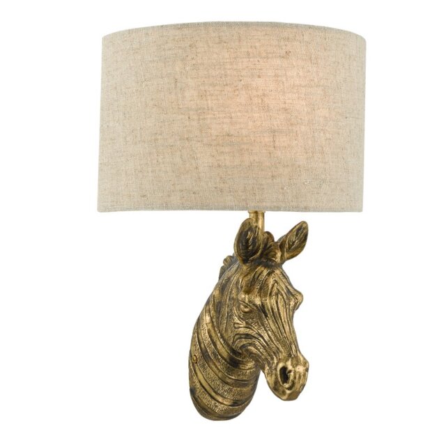 Dar ABB0735 Abby 1 Light Wall Light In Gold