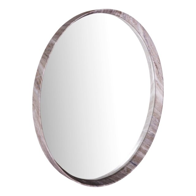 Dar Wisebuys Seyah Mirror In Brown Stone Veneer 74cm