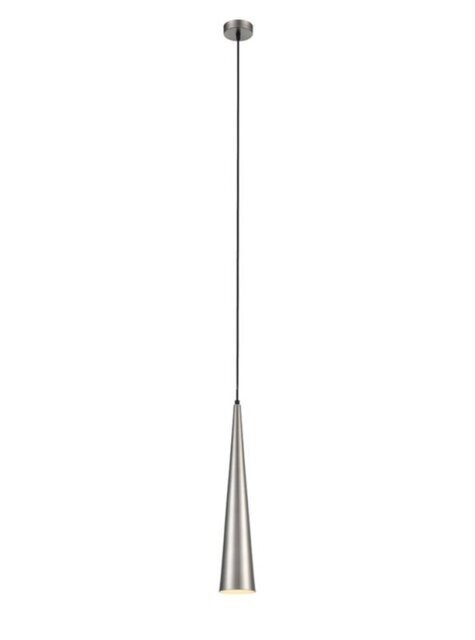 Franklite PCH240 Kanos 1 Light Ceiling Pendant Light In Satin Nickel Finish