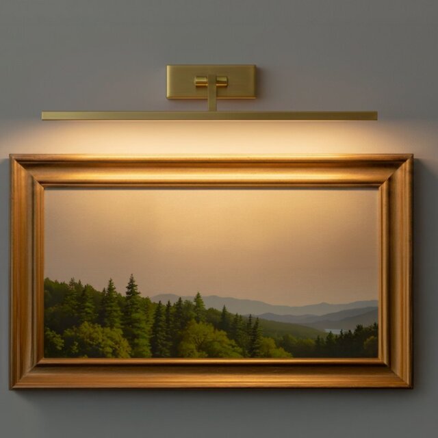 Firstlight 6863AB LED Picture Light In Antique Brass Finish