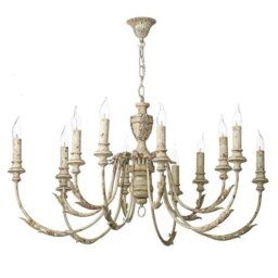 David Hunt Lighting EMI1255 Emile 12 Light Pendant Ceiling Light In Rustic French, Fitting Only