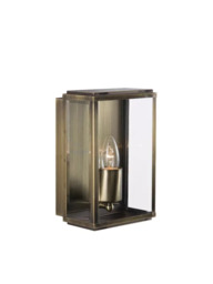 Searchlight 8204AB Outdoor Lighting Antique Brass Finish Glass Lantern