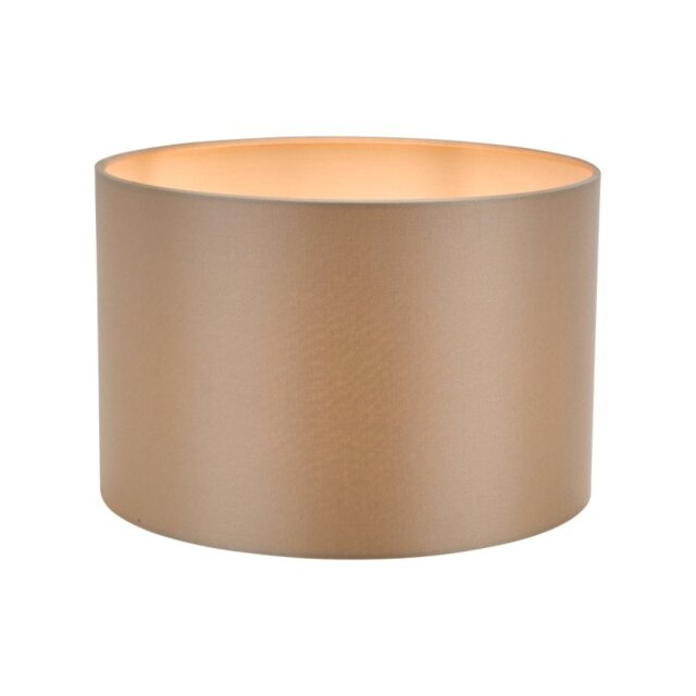 Dar Lighting Lyris Taupe Cotton Drum Shade 30cm