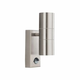 Searchlight 7008-2SS-LED 2 Light Outdoor Light In Stainless Steel With Motion Sensor