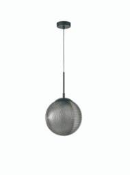 Franklite Zen 1 Light Globe Ceiling Pendant Light In Satin Nickel Finish PCH238
