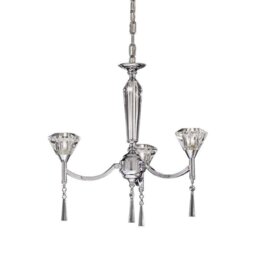 F2237/3 Chrome 3 Light Chandelier