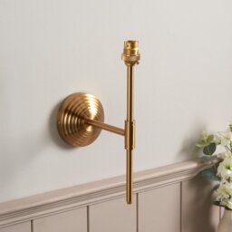 Endon 115066 Obelisk T Bar Wall Light In Aged Brass Finish