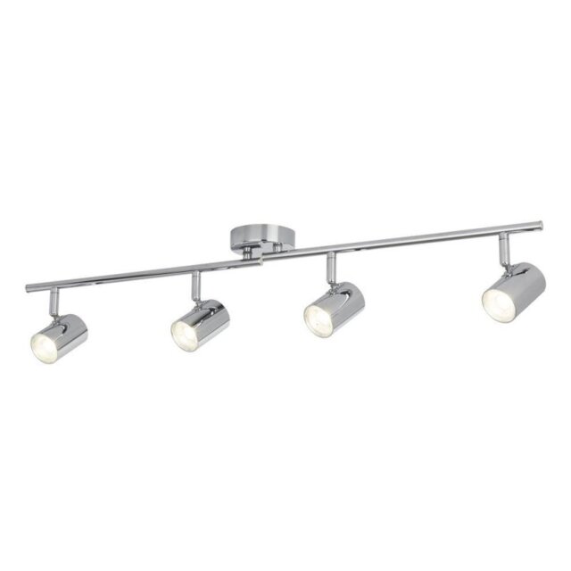 Searchlight 3174CC Rollo 4 Light LED Ceiling Bar Spotlight In Chrome