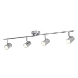 Searchlight 3174CC Rollo 4 Light LED Ceiling Bar Spotlight In Chrome