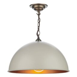 David Hunt Lighting EAL0199 Ealing 1 Light Small Ceiling Pendant In Cream - Dia: 420mm