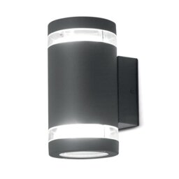 Elstead Magnus 2 Two Light Wall Light In Dark Grey - Height: 188mm