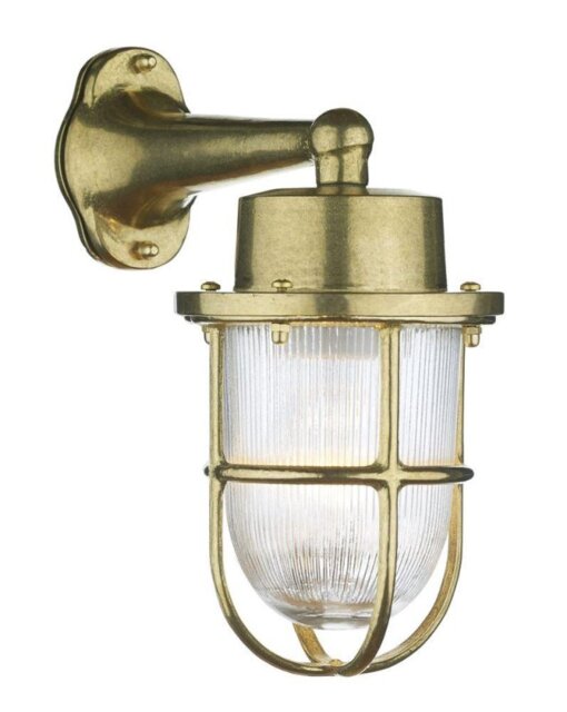 David Hunt Lighting HAR1540 Harbour Outdoor Wall Light in Solid Brass IP64
