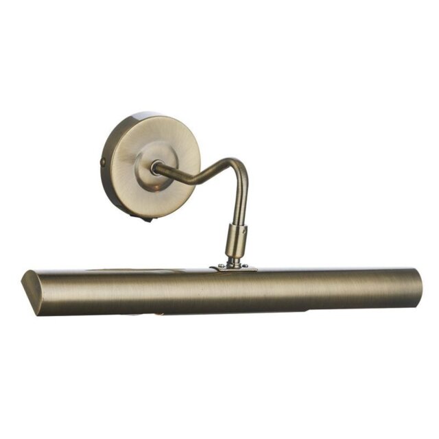 Dar ONE6775 Onedin Antique Brass Wall Picture Light