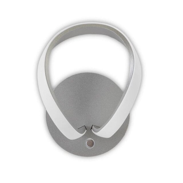 M4993 Knot Dimmable LED Wall Light In Silver And White