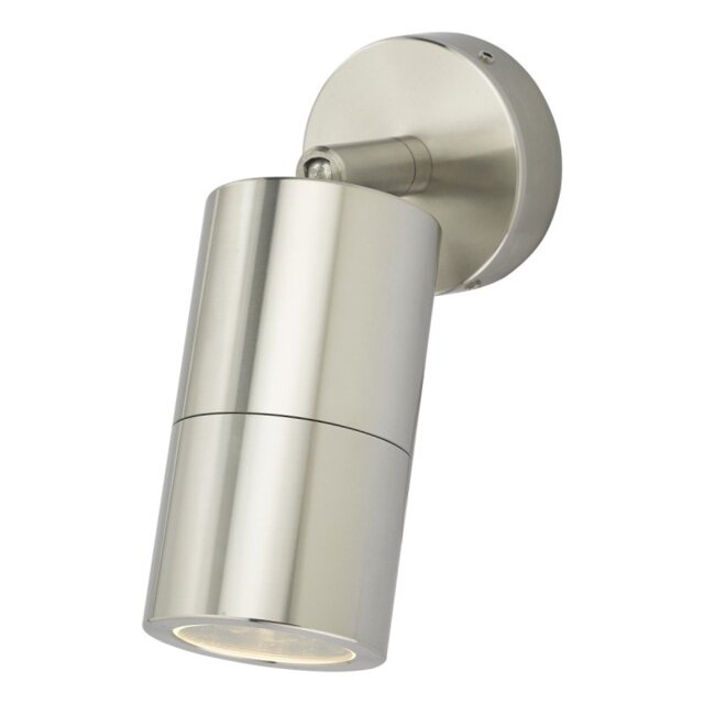 Dar ORT0768 Ortega 1 Light Outdoor Wall Light In Aluminium