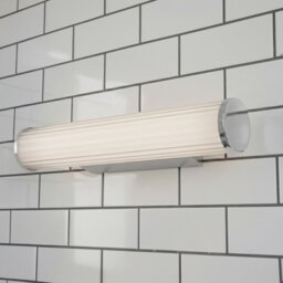 Firstlight 6865CH Coral Bathroom LED Wall Light In Chrome with Opal White Diffuser- 300mm