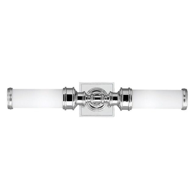 FE-PAYN-OR2-BATH Payne Ornate 2 Light Polished Chrome Bathroom Wall Light