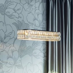 Endon 76514 Verina 5 Light Rectangular Ceiling Pendant Light In Chrome Plate