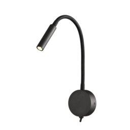 Mantra M6047 Boavista LED Tubular Wall Light In Matt Black