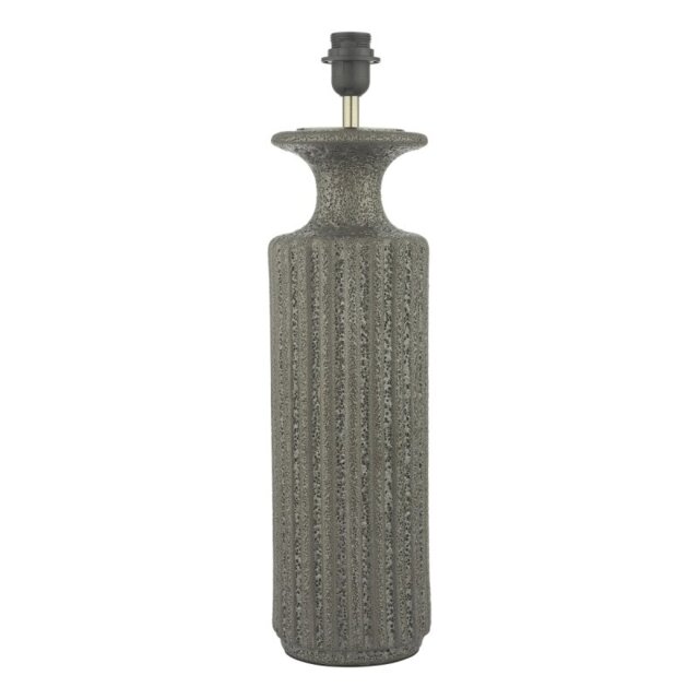 Dar Lighting Dugan Table Lamp Base Only In Black Volcanic Glaze Finish DUG4222
