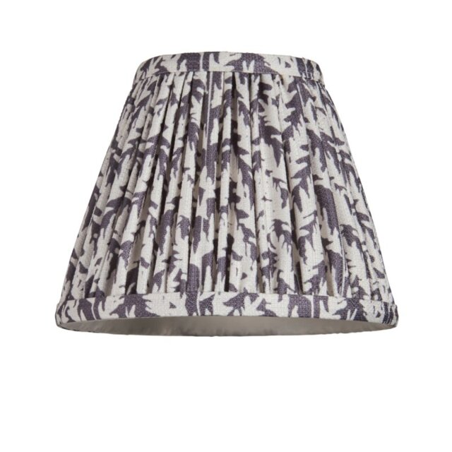 Endon 111294 Leaf Tapered Lamp Shade 16 cm In Pearl Grey