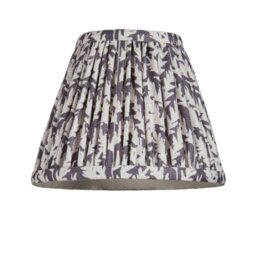 Endon 111294 Leaf Tapered Lamp Shade 16 cm In Pearl Grey