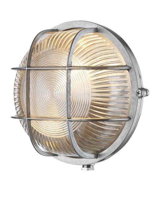 David Hunt Lighting ADM5038 Admiral Nickel Outdoor Wall/ceiling Light IP64