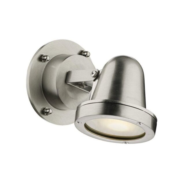 David Hunt Lighting COV0738 Cove One Light Outdoor Wall Light In Nickel